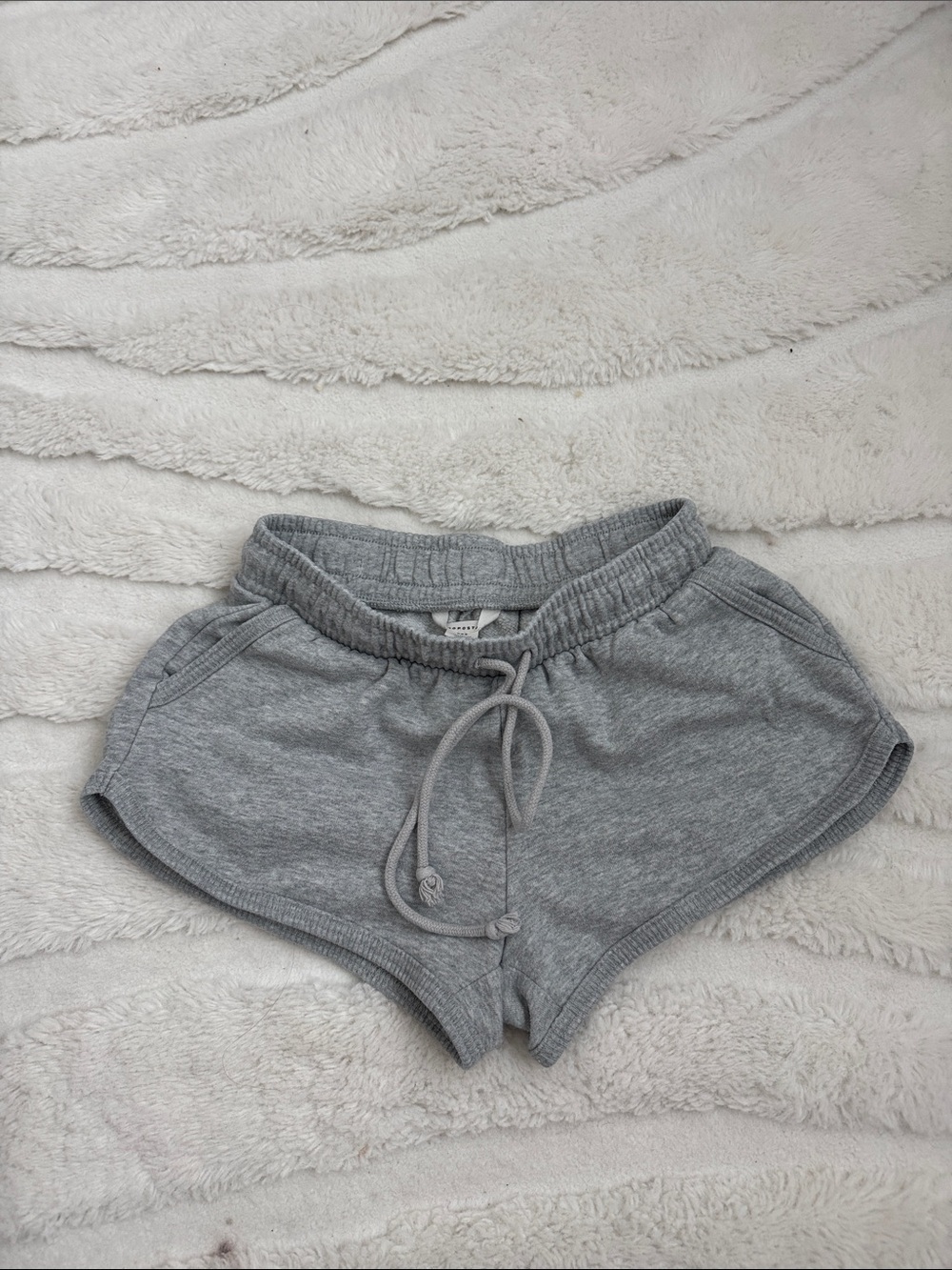 Women’s Grey Drawstring Lounge Shorts